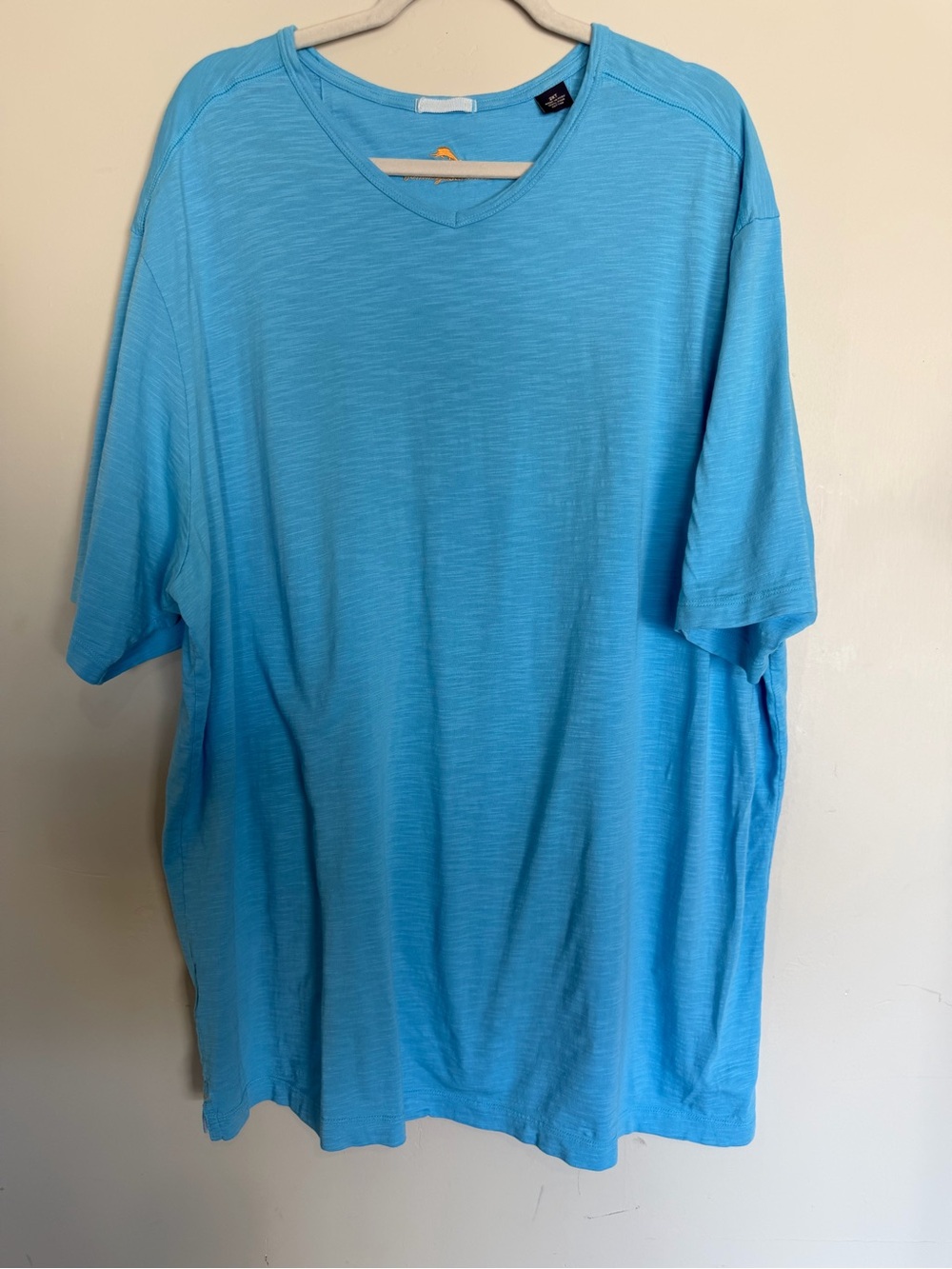 Tommy Bahama Blue Pima Cotton Crew Neck Tee Men’s 2XT